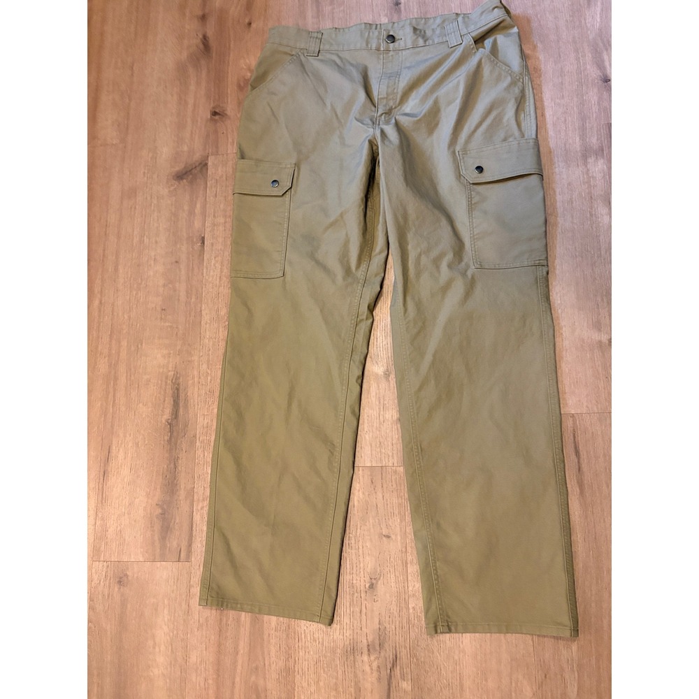 Duluth Trading Co Cargo Pants 38x34 Tan Relaxed Fit Workwear Utility